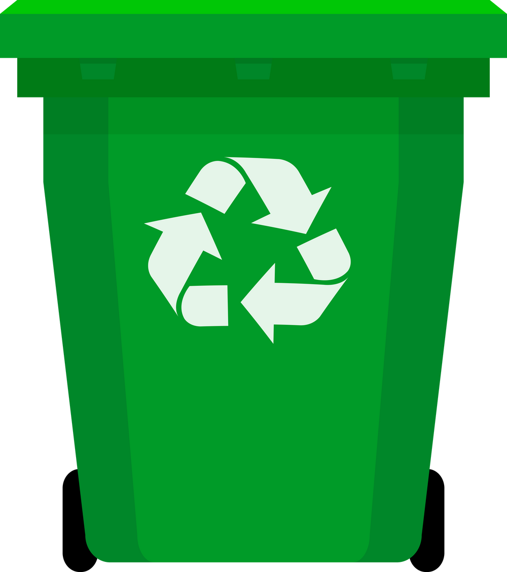 Trash Can Flat Icon